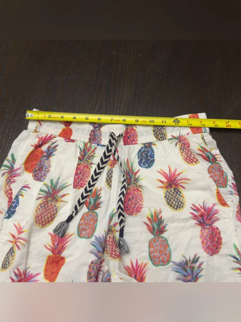 J. Crew Women White Pineapple Print Joggers